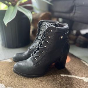 Style&Co Black Heel Ankle Boots